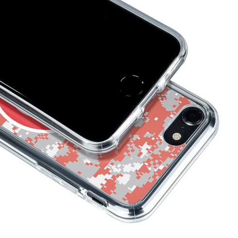 NBA Atlanta Hawks Digi Camo iPhone SE (2nd & 3rd Gen) Clear Case