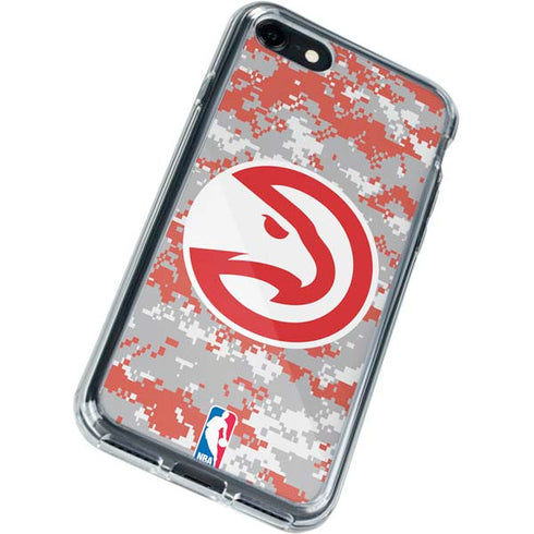 NBA Atlanta Hawks Digi Camo iPhone SE (2nd & 3rd Gen) Clear Case