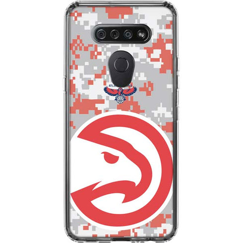 NBA Atlanta Hawks Digi Camo LG K51/Q51 Clear Case