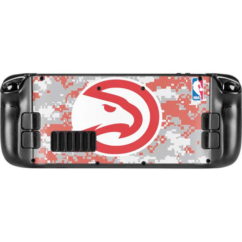 NBA Atlanta Hawks Digi Camo Steam Deck Handheld Gaming Computer Skin