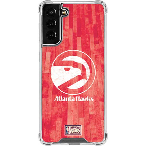 NBA Atlanta Hawks Hardwood Classics Galaxy S21 FE Clear Case