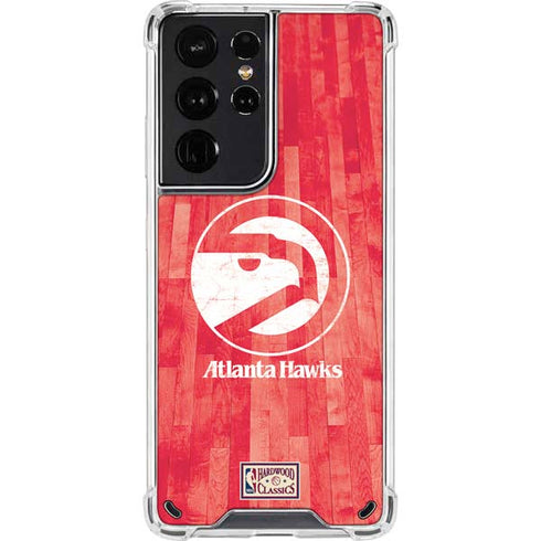 NBA Atlanta Hawks Hardwood Classics Galaxy S21 Ultra 5G Clear Case
