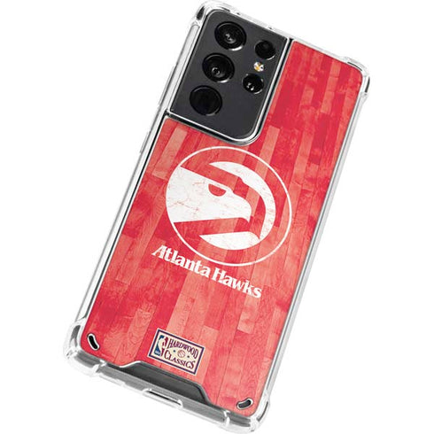 NBA Atlanta Hawks Hardwood Classics Galaxy S21 Ultra 5G Clear Case