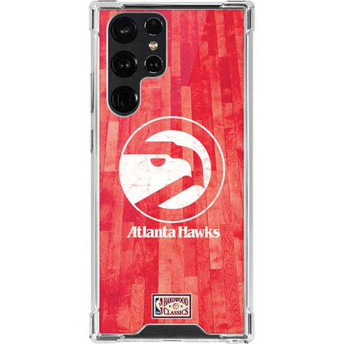 NBA Atlanta Hawks Hardwood Classics Galaxy S22 Ultra Clear Case
