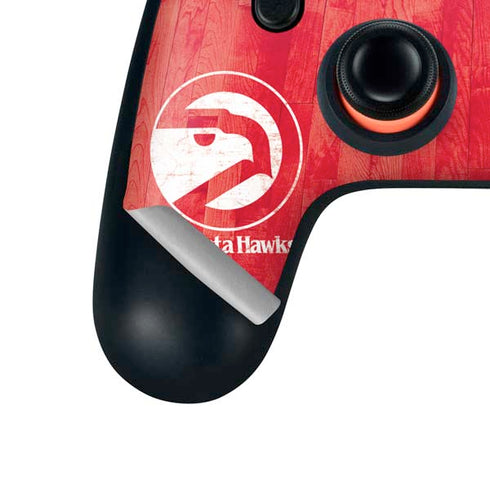 NBA Atlanta Hawks Hardwood Classics Google Stadia Controller Skin