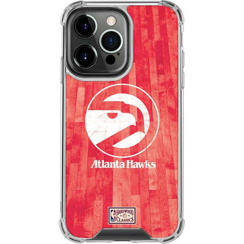 NBA Atlanta Hawks Hardwood Classics iPhone 13 Pro Clear Case
