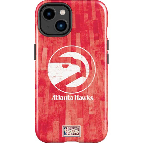 NBA Atlanta Hawks Hardwood Classics iPhone 15 Plus Impact Case