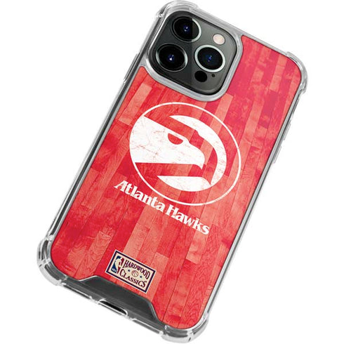 NBA Atlanta Hawks Hardwood Classics iPhone 14 Pro Clear Case