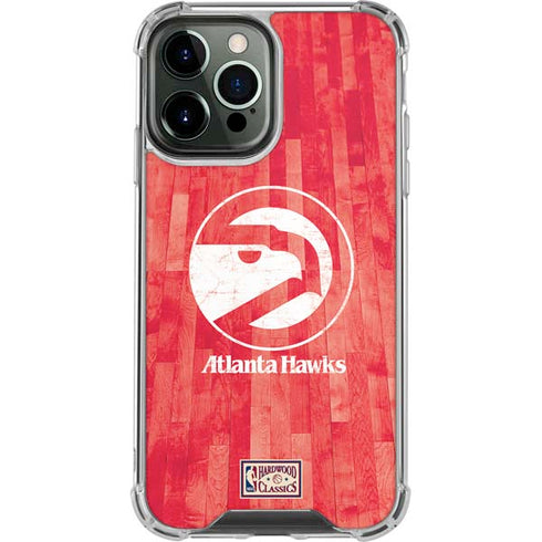NBA Atlanta Hawks Hardwood Classics iPhone 14 Pro Max Clear Case