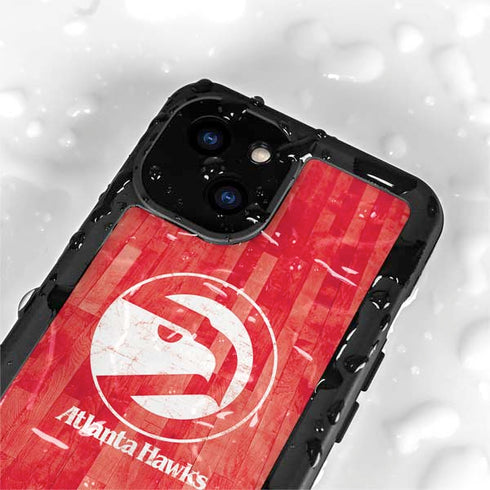 NBA Atlanta Hawks Hardwood Classics iPhone 15 Plus Waterproof Case