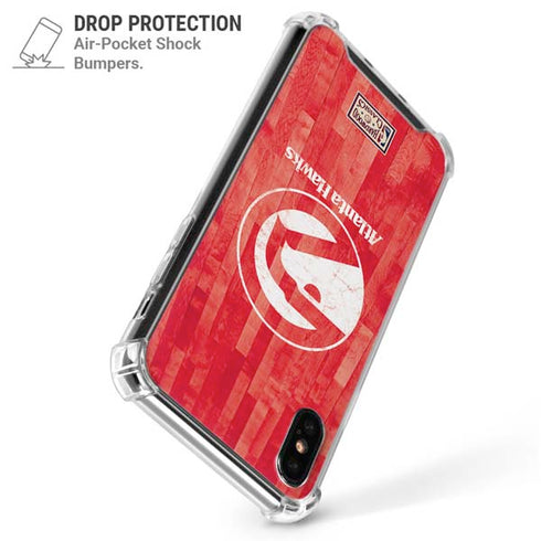 NBA Atlanta Hawks Hardwood Classics iPhone XS Max Clear Case