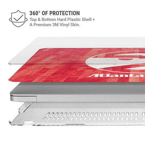 NBA Atlanta Hawks Hardwood Classics MacBook Pro 13in (2020) Case plus Skin