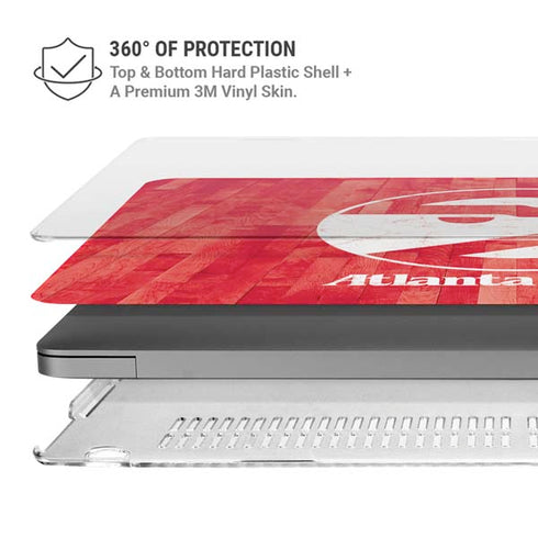 NBA Atlanta Hawks Hardwood Classics MacBook Pro 16in (2021-25) Case plus Skin