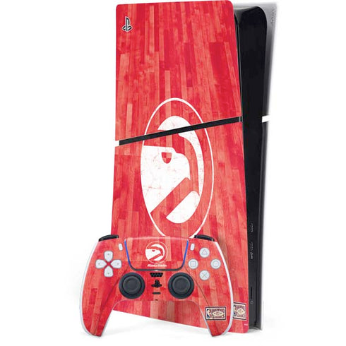 NBA Atlanta Hawks Hardwood Classics PS5 Slim Digital Edition Console Skin