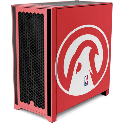 NBA Atlanta Hawks Largo Logo Corsair 4000D Tempered Glass Mid-Tower ATX Case Skin