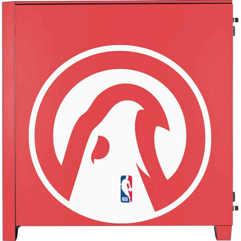 NBA Atlanta Hawks Largo Logo Corsair 4000D Tempered Glass Mid-Tower ATX Case Skin