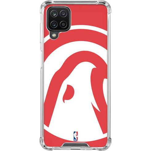 NBA Atlanta Hawks Largo Logo Galaxy A12 Clear Case