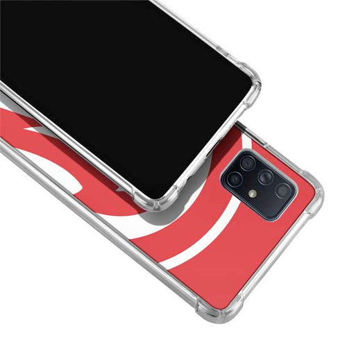 NBA Atlanta Hawks Largo Logo Galaxy A71 5G Clear Case