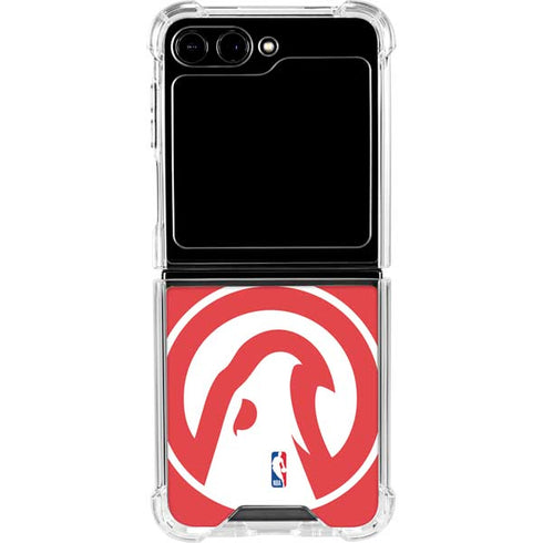 NBA Atlanta Hawks Largo Logo Galaxy Z Flip5 5G Clear Case