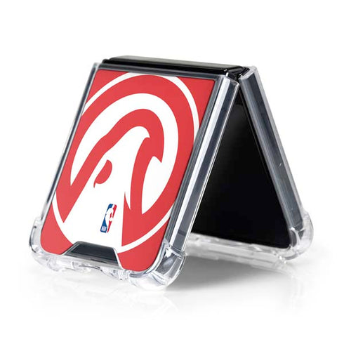 NBA Atlanta Hawks Largo Logo Galaxy Z Flip5 5G Clear Case