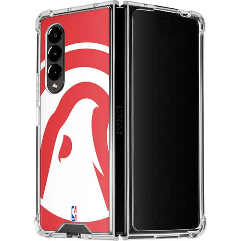 NBA Atlanta Hawks Largo Logo Galaxy Z Fold4 5G Clear Case