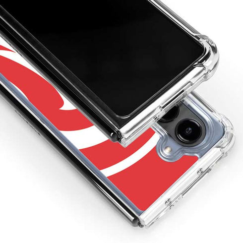NBA Atlanta Hawks Largo Logo Galaxy Z Fold5 5G Clear Case
