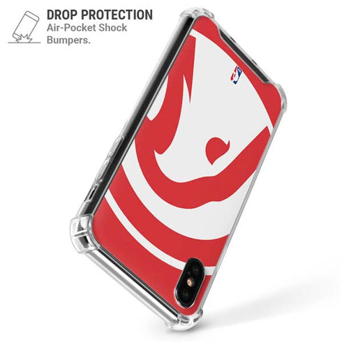 NBA Atlanta Hawks Largo Logo iPhone XS Max Clear Case