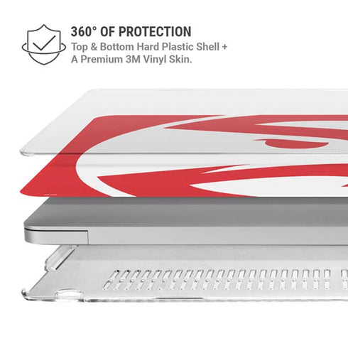 NBA Atlanta Hawks Largo Logo MacBook Air 13in M1 (2021) Case plus Skin