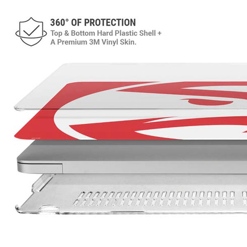 NBA Atlanta Hawks Largo Logo MacBook Air 15in (2023-2025) Case plus Skin