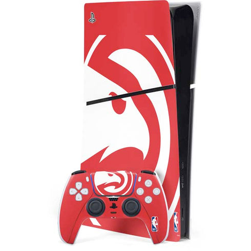 NBA Atlanta Hawks Largo Logo PS5 Slim Digital Edition Console Skin