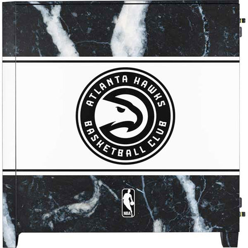 NBA Atlanta Hawks Marble Corsair 4000D Tempered Glass Mid-Tower ATX Case Skin
