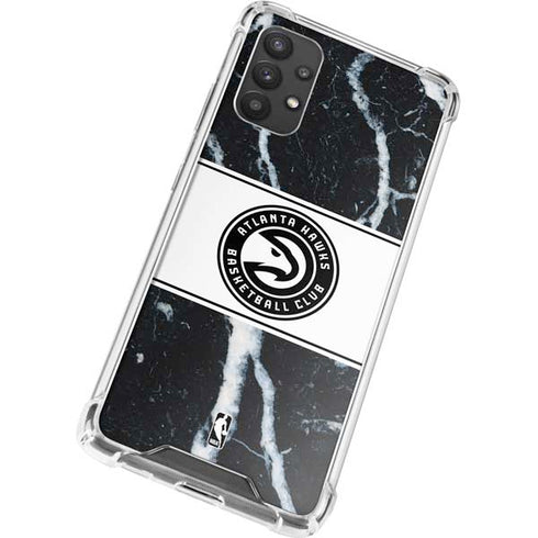 NBA Atlanta Hawks Marble Galaxy A32 5G Clear Case