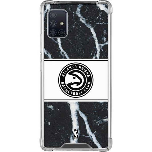 NBA Atlanta Hawks Marble Galaxy A51 5G Clear Case
