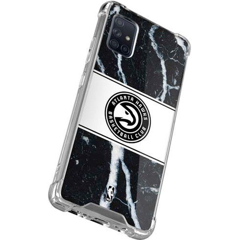 NBA Atlanta Hawks Marble Galaxy A71 5G Clear Case