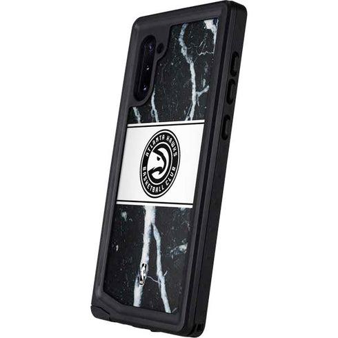 NBA Atlanta Hawks Marble Galaxy Note 10 Waterproof Case