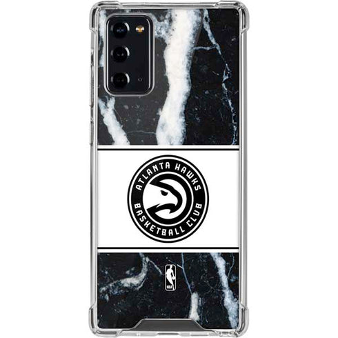 NBA Atlanta Hawks Marble Galaxy Note20 5G Clear Case