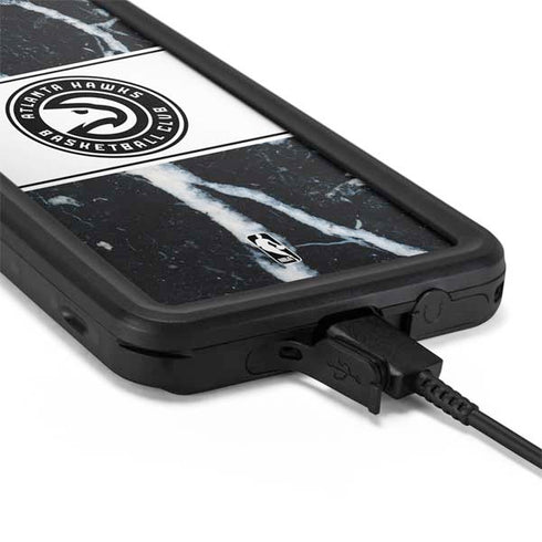 NBA Atlanta Hawks Marble Galaxy S20 Waterproof Case
