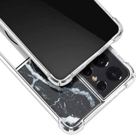 NBA Atlanta Hawks Marble Galaxy S21 Ultra 5G Clear Case