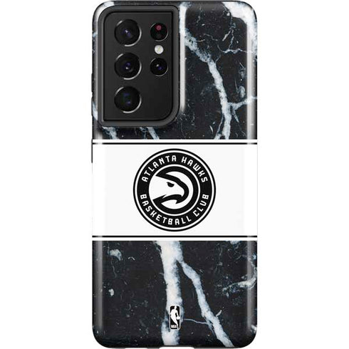 NBA Atlanta Hawks Marble Galaxy S21 Ultra 5G Pro Case