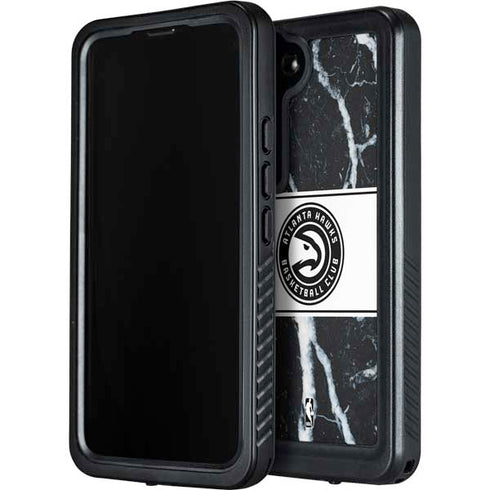 NBA Atlanta Hawks Marble Galaxy S23 Plus Waterproof Case