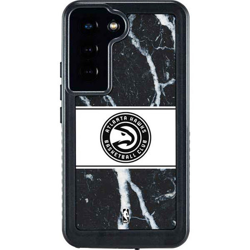NBA Atlanta Hawks Marble Galaxy S23 Waterproof Case