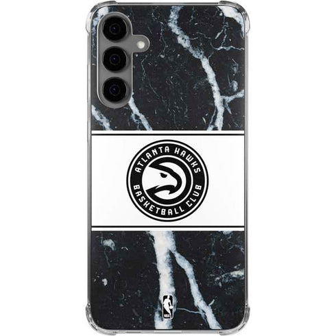 NBA Atlanta Hawks Marble Galaxy S24 Plus Clear Case