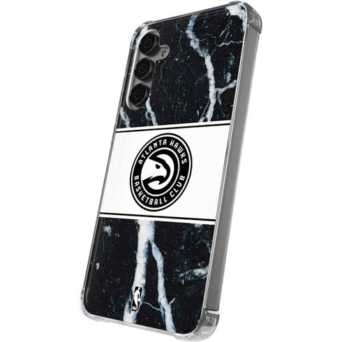NBA Atlanta Hawks Marble Galaxy S24 Plus Clear Case