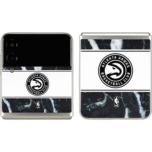 NBA Atlanta Hawks Marble Galaxy Z Flip3 5G Skin