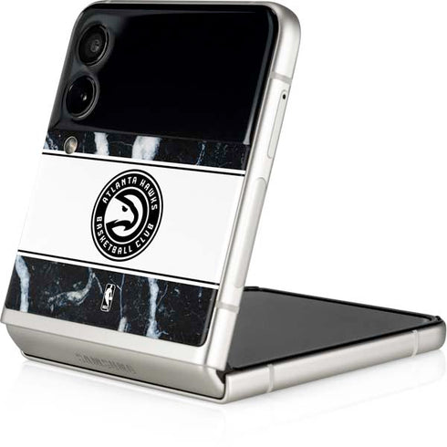 NBA Atlanta Hawks Marble Galaxy Z Flip4 5G Skin