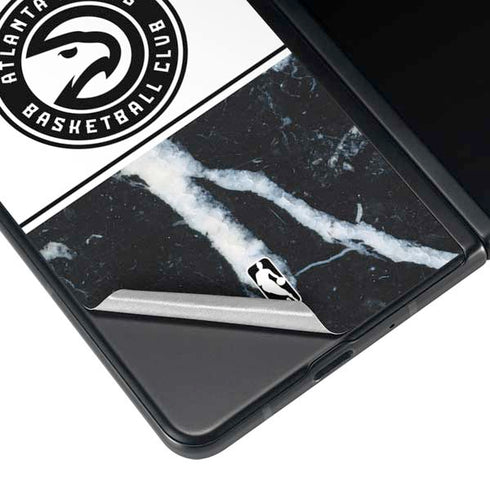 NBA Atlanta Hawks Marble Galaxy Z Fold4 5G Skin