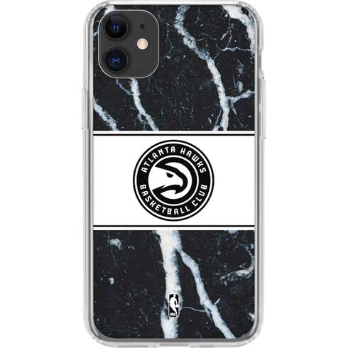 NBA Atlanta Hawks Marble iPhone 11 Clear Case