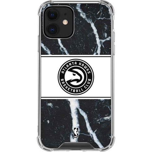 NBA Atlanta Hawks Marble iPhone 12 Clear Case