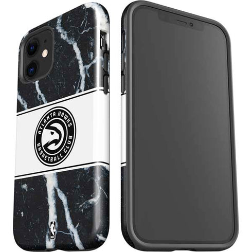 NBA Atlanta Hawks Marble iPhone 12 Mini Impact Case