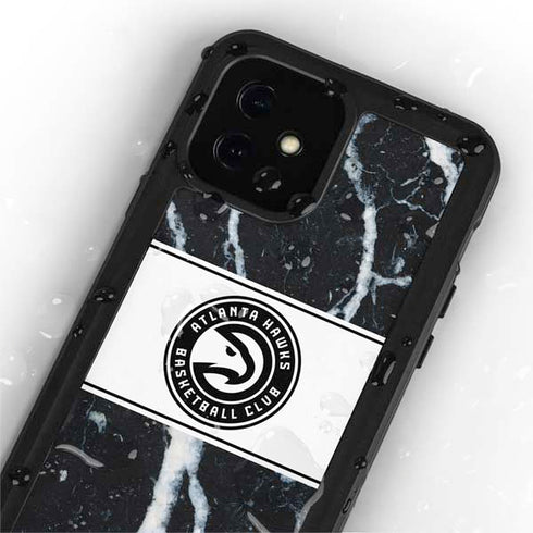 NBA Atlanta Hawks Marble iPhone 12 Mini Waterproof Case